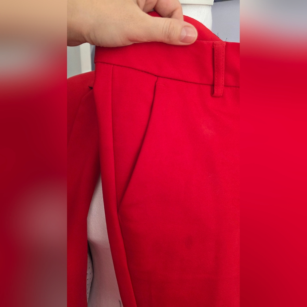 Express Women Vibrant Red Suit - Picture 6 of 12